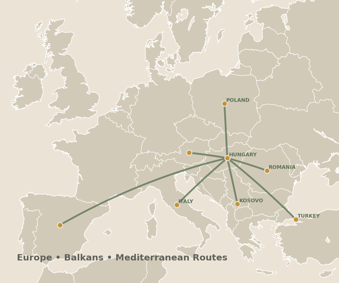 Europe map